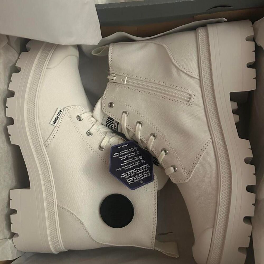 Palladium Women's White Boots